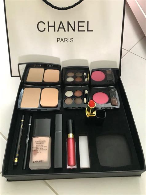 chanel bag travel makeup|chanel full makeup kit.